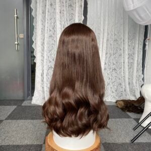 lace top wig	25''	slight layer	#6	wavy	M	845$