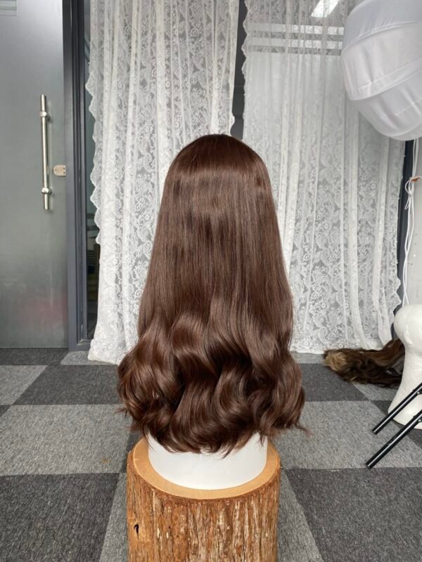 lace top wig	25''	slight layer	#6	wavy	M	845$
