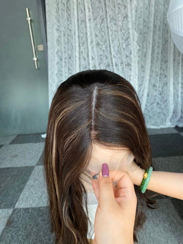 Lace front wig 20" #2HL14 no layer wavy M cap $779 - 图片 3