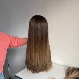 skin top wig 25" #4/b10 no layer staight S cap $769