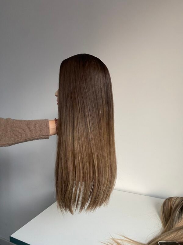 skin top wig 25" #4/b10 no layer staight S cap $769 - 图片 2