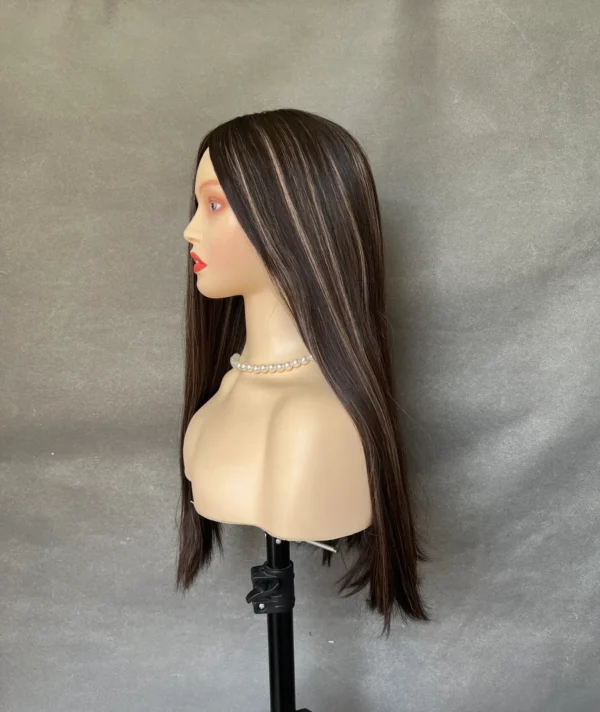 Skin top wig  25" #1B/8C  slight layer 796$ - 图片 3