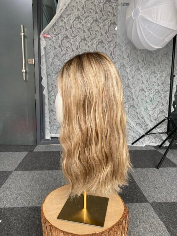 lace top wig 16" #4/org/24 no layer wavy L $588 - 图片 2