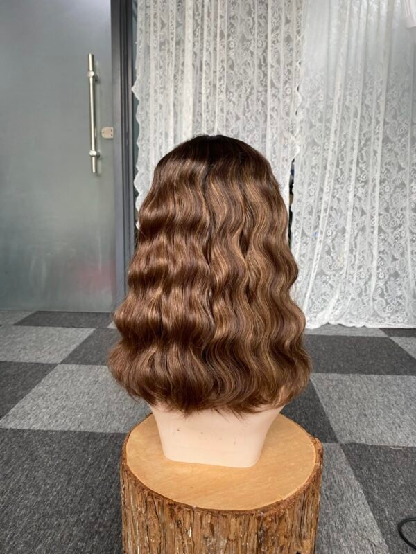 Lace top wig 16"  #4hlBB8/BB9  no layer wavy M cap $543