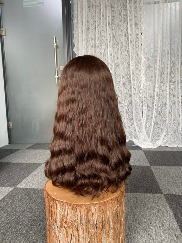 lace top wig 22" #6/8 slight layer wavy M $718