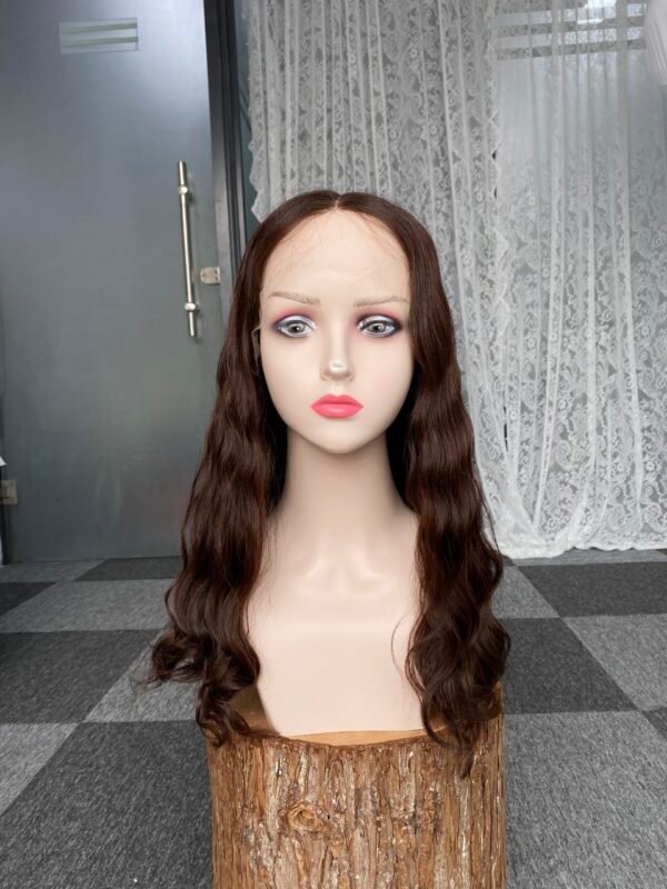 lace top wig 22" #6/8 slight layer wavy M $718 - 图片 3