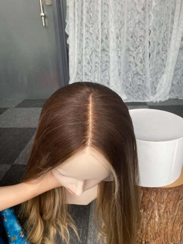 Lace top wig 25" #4/B10/24 Slight layer Wavy L 905$ - 图片 5