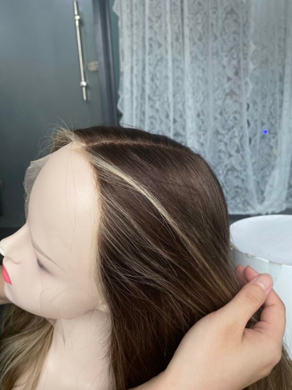 Lace top wig 25" #4/B10/24 Slight layer Wavy L 905$ - 图片 6