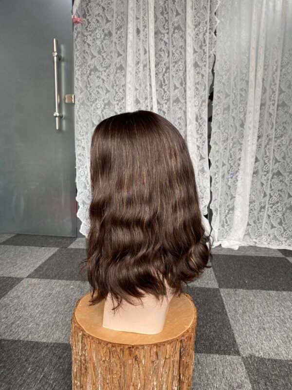 skin top wig 16" #4HL8 no layer wavy M $559 - 图片 2