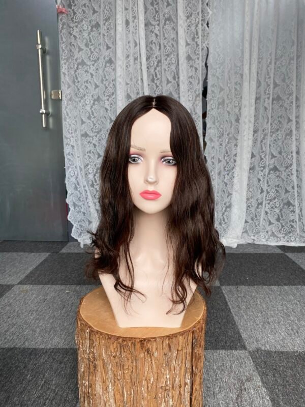 skin top wig 16" #4HL8 no layer wavy M $559 - 图片 4