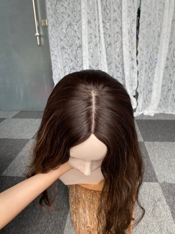 skin top wig 16" #4HL8 no layer wavy M $559 - 图片 3