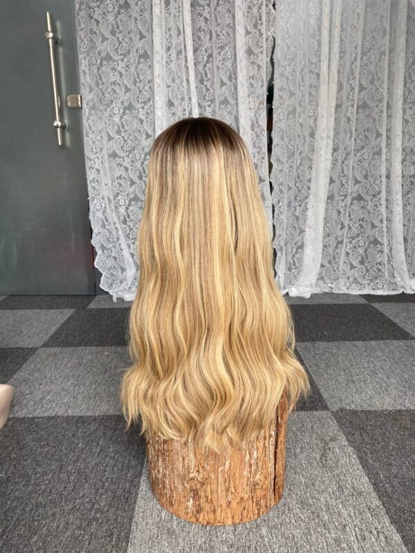 lace top wig 25" #Charlene slight layer straight XL $890