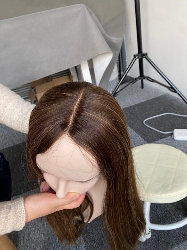 Lace top wig  21" #6/12/16 Slight layer  Straight M 723$ - 图片 4