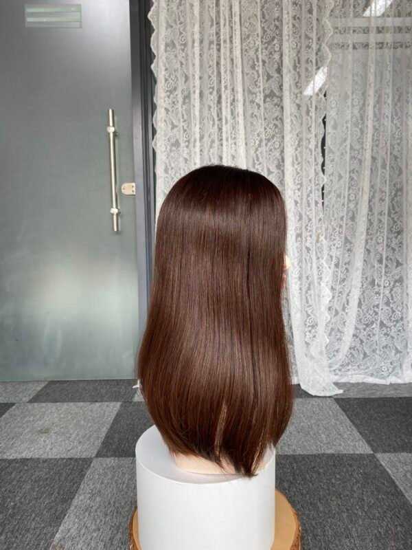 lace top wig 18" #8 no layer straight M cap $592 - 图片 3