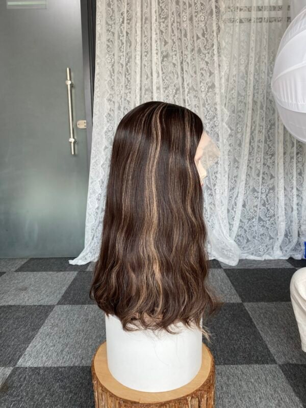 Lace front wig 20" #2HL14 no layer wavy M cap $779 - 图片 2
