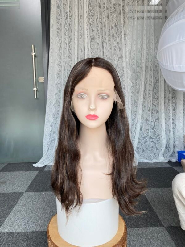 Lace front wig 20" #2HL14 no layer wavy M cap $779 - 图片 4