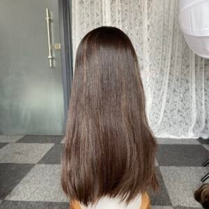 Skin top wig 22" #4HL12 no layer straight M cap $813
