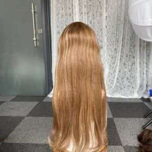 Lace top wig 24" #6/10/16 big layer wavy 7*7 $644