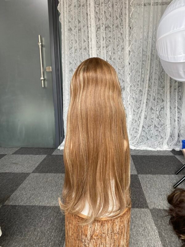 Lace top wig 24" #6/10/16 big layer wavy 7*7 $644