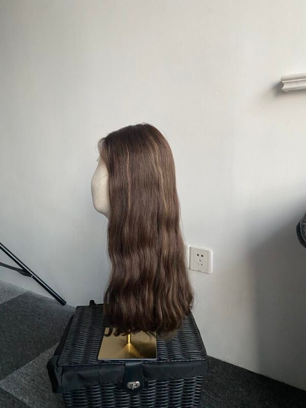 Lace top wig 23" #2HL6HL10 slight layer wavy M cap $818 - 图片 2