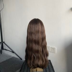 Lace top wig 23" #2HL6HL10 slight layer wavy M cap $818
