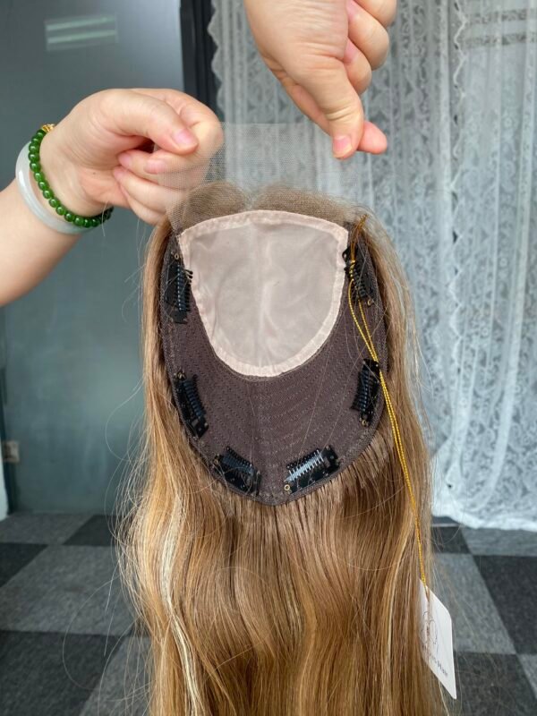 Lace top wig 24" #6/10/16 big layer wavy 7*7 $644 - 图片 5