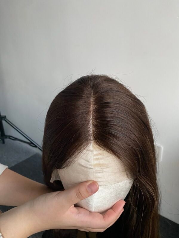 Lace top wig 23" #2HL6HL10 slight layer wavy M cap $818 - 图片 4