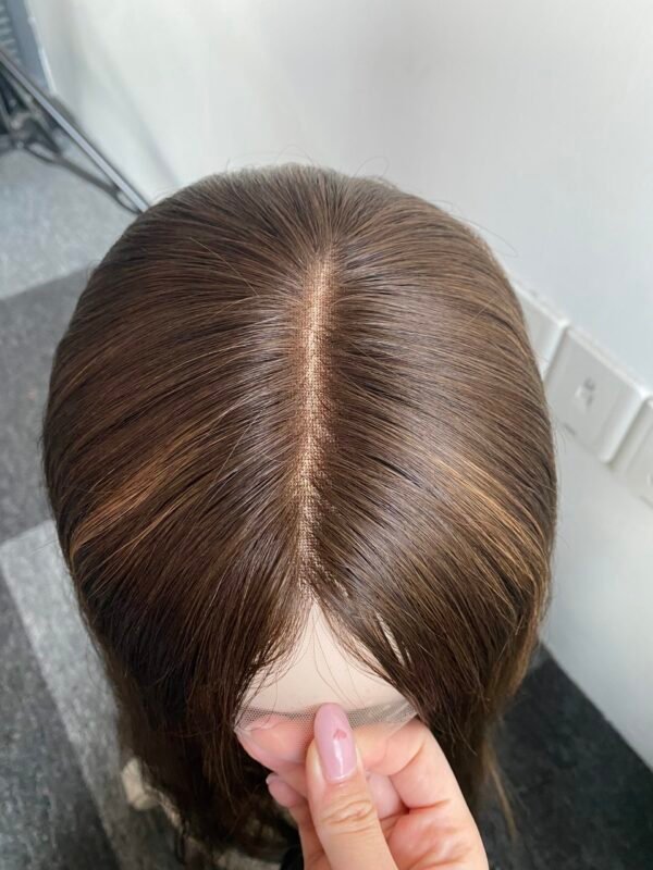 Lace top wig 19" #2/6/8 Slight layer Straight M 640$ - 图片 4
