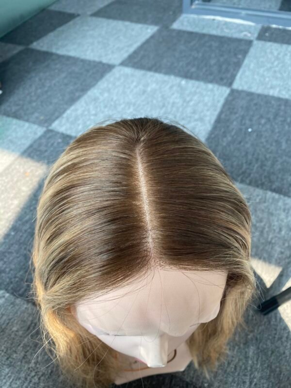 lace top wig 16" #4/org/24 no layer wavy L $588 - 图片 4